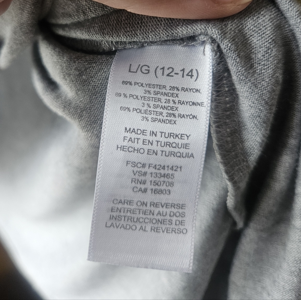 Women's Gray Long Sleeve Top - Picture 4 of 4